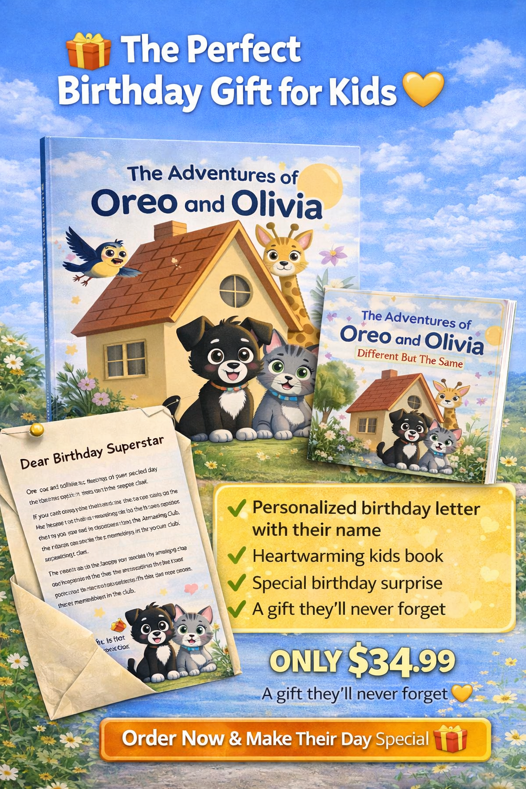 ⭐ Oreo & Olivia Birthday Gift Box ($34.99) Most Popular!